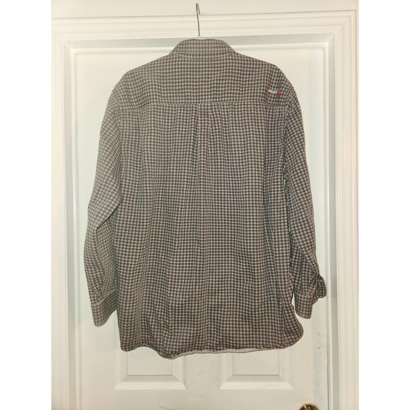 Ariat Men Red Green Plaid Long Sleeve Button-Up Shirt XXl - Picture 5 of 8